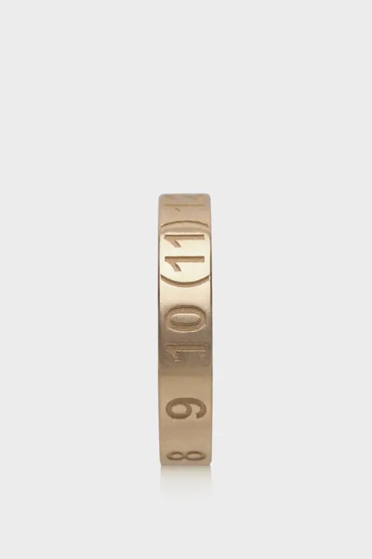 Maison Margiela Golden Ring: Numerical Ring Yellow Gold Plating Burattato online