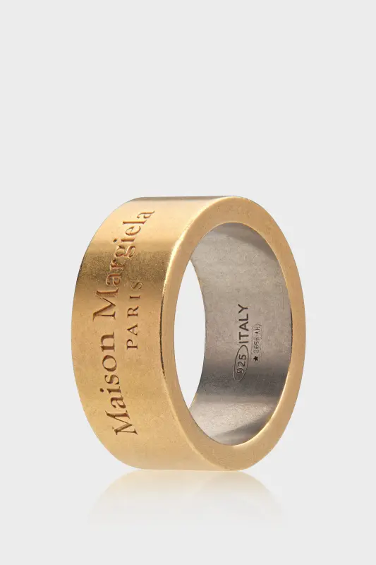 Maison Margiela Medium-Width Logo Ring Yellow online