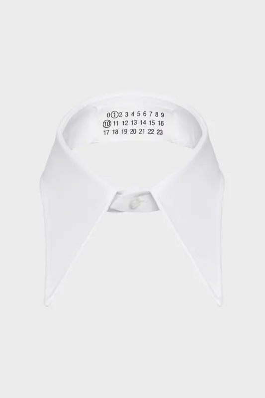 Maison Margiela Mens White Cotton Collar White online