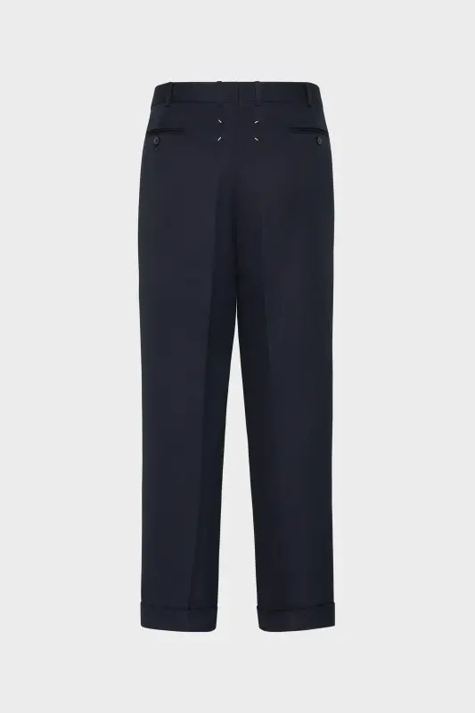 Maison Margiela Turn-up trousers Blue online