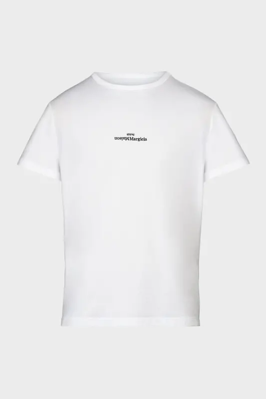Maison Margiela White Distorted Logo T-Shirt Regular Fit White online