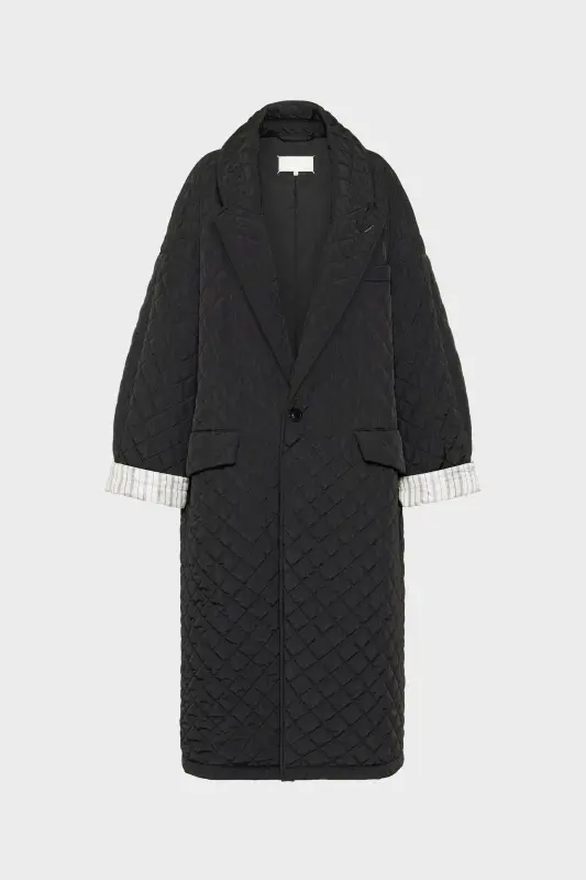 Maison Margiela Quilted coat Black online