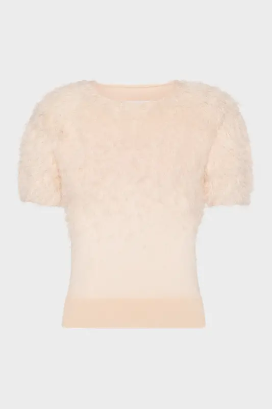Maison Margiela Retrograde silk knit top Blush online