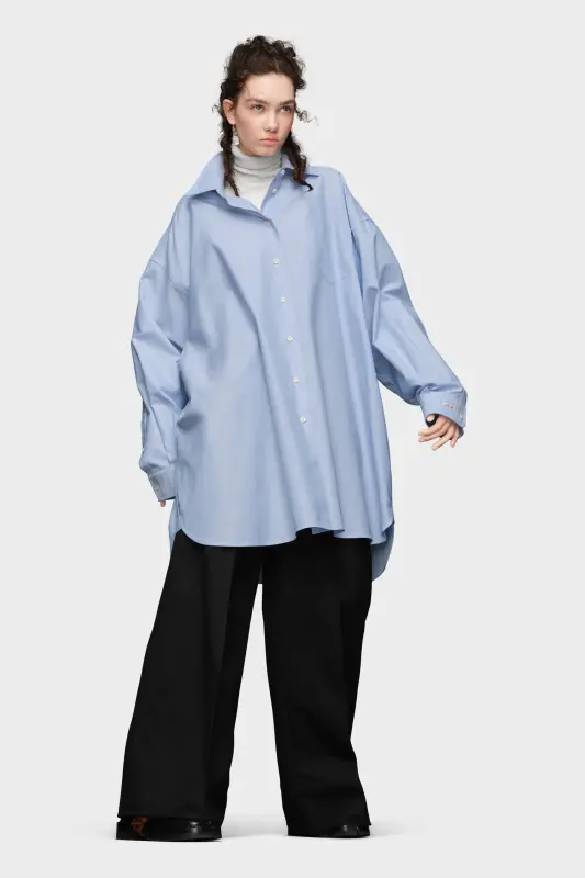 Maison Margiela Shirt Dress Light Blue online