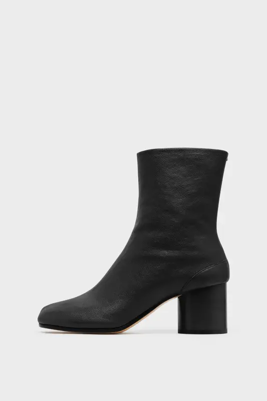 Maison Margiela Black Tabi Vintage Leather Boots Black Black online