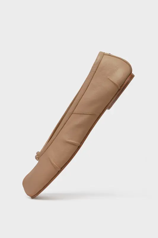 Maison Margiela Nude Leather Tabi Ballerina Flats Nude online