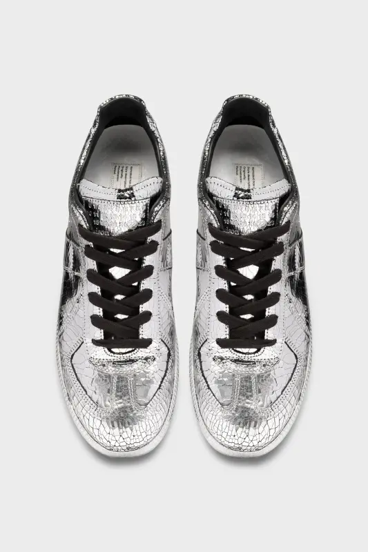 Maison Margiela Silver Replica Mirror Sneakers Silver online