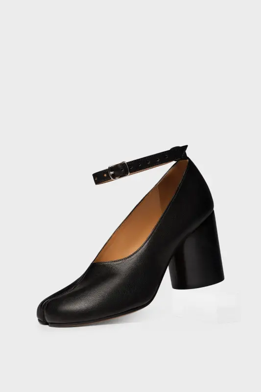 Maison Margiela Tabi Leather Heels Major Brown Black online