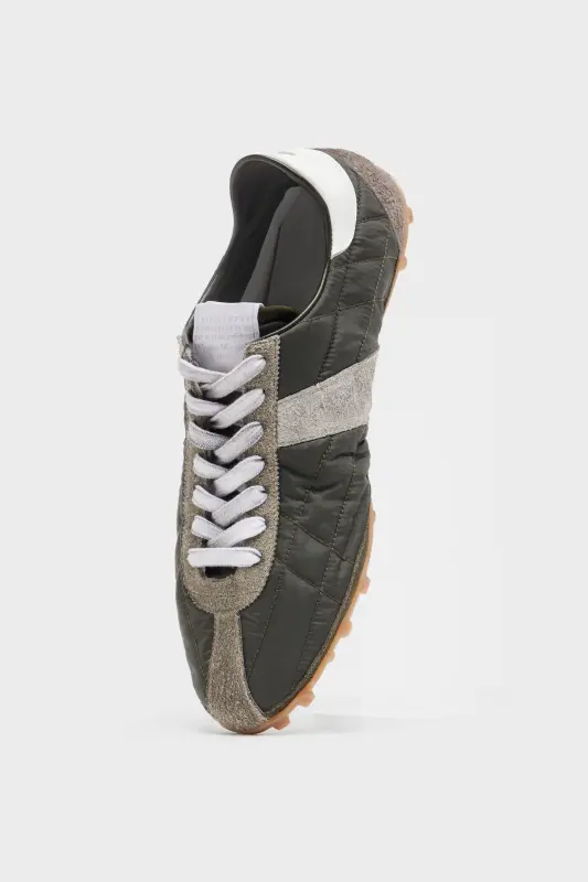 Maison Margiela Womens Green Sprinters Dark Green and white online